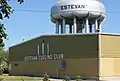 Water tower and curling rink