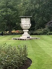 A very large marble vase