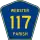 Parish Road 117 marker