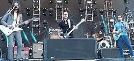 Weezer performing in 2015