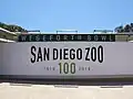 The Wegeforth Bowl at the San Diego Zoo, decorated for the Zoo's centennial