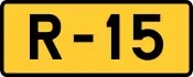 R-15 regional road shield}}