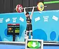 José David Perales García, Clean & Jerk attempt 1