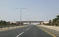 "Welcome to Dukhan" sign on Dukhan Highway