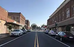 Southbound on Washington Avenue between Second and Third Streets.