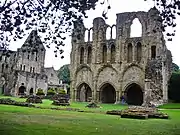 South west part of the nave, showing the lowered arcade to accommodate the upper chamber