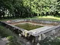 Remains of the bunker compound's swimming pool