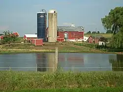 There are many dairy farms like this in West Buffalo Township.