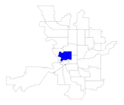 Location within the city of Spokane