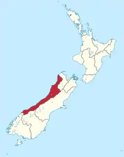 West Coast Region in New Zealand