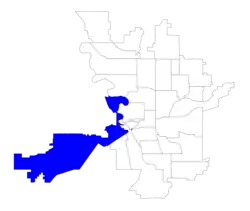 Location within the city of Spokane