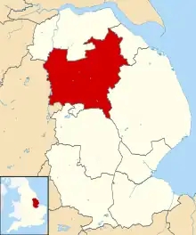 Shown within the ceremonial county of Lincolnshire