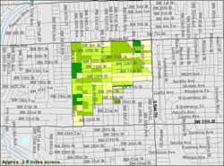 U.S. Census Bureau map showing city limits