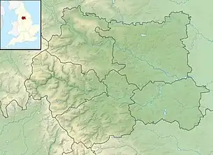 Location if the reservoir in West Yorkshire