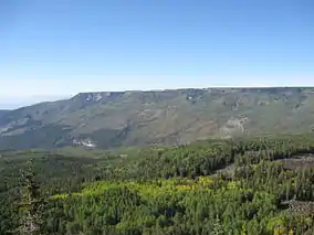 The northwestern edge of Grand Mesa from the south.