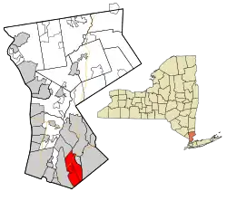 Location of Mamaroneck, New York