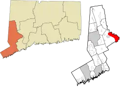 Location within the Western Connecticut Planning Region and the state of Connecticut