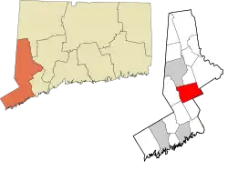 Redding's location within the Western Connecticut Planning Region and the state of Connecticut