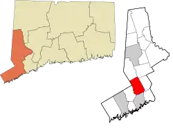 Wilton's location within the Western Connecticut Planning Region and the state of Connecticut