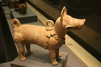 Han dynasty ceramic dog