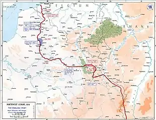 Image 90Map of the Western Front, 1915–16 (from Western Front (World War I))