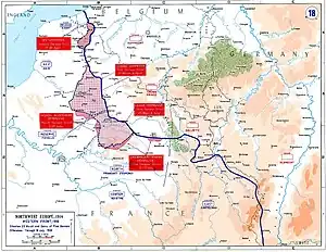 Image 22Map of the final German offensives, 1918 (from Western Front (World War I))