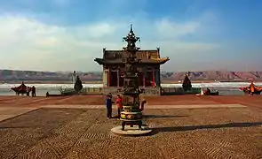 Western gate of a Temple of Heshen (River God) in Hequ, Xinzhou.