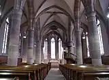 Interior view of the navetowards the choir.