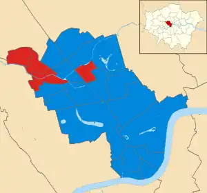 Westminster 2010 results map