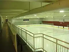 One of two underground hockey rinks