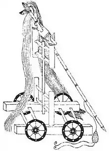 Wheeled whirlwind trebuchet