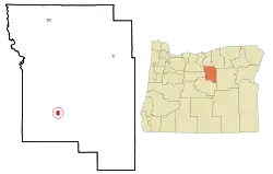 Location in Oregon