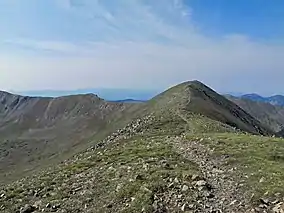 A photo of Wheeler Peak from Mount Walter