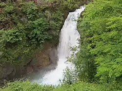 The White Drin Waterfall that is located in the village.