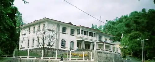 The "White Hall" complex on "The Ridge" houses the residences of the Chief Minister and Governor of Sikkim.