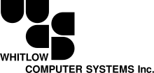 Logo of Whitlow Computer Systems, used from 1968 to 1981, when the company renamed itself to Syncsort