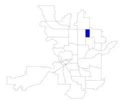 Location within the city of Spokane