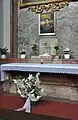 Side altar with painting of Emperor Karl I