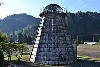 Wigwam burner near Mapleton, Oregon