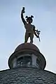 Mercury on top of the Central credits bureau building in Novi Sad, 1896