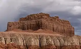 Top to bottom: Morrison Formation, Summerville, Curtis, Entrada Sandstone.