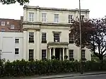 Nos 1–2 Suffolk Square, No 1 Willoughby and attached area railings to Nos 2–12