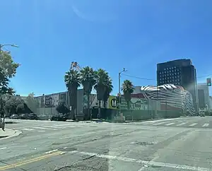 Wilshire/Fairfax station under construction in August 2023