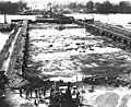 Wilson Dam construction around 1919.