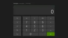 Windows 8.1's additional Metro-style calculator in standard mode