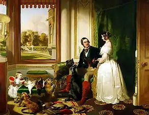 Windsor Castle in Modern Times, Queen Victoria and her family, c. 1842