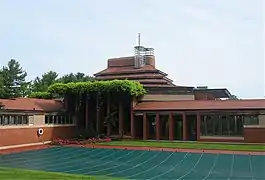 Herbert F. Johnson House, (Wingspread), Wind Point, Wisconsin, 1939, Frank Lloyd Wright.