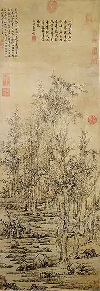 Wintry trees after Li Cheng