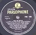 With the Beatles (side 1) – Parlophone yellow and black label