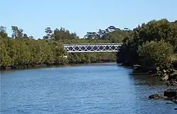 Wolli Creek, looking toward the South Western Ocean Outfall Sewer (SWOOS).